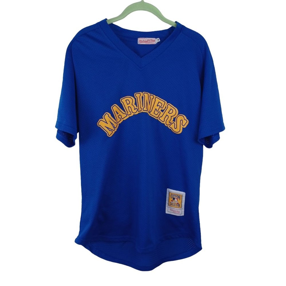 Mitchell & Ness Mariners Griffey Jr 24 Jersey Mens Medium Blue